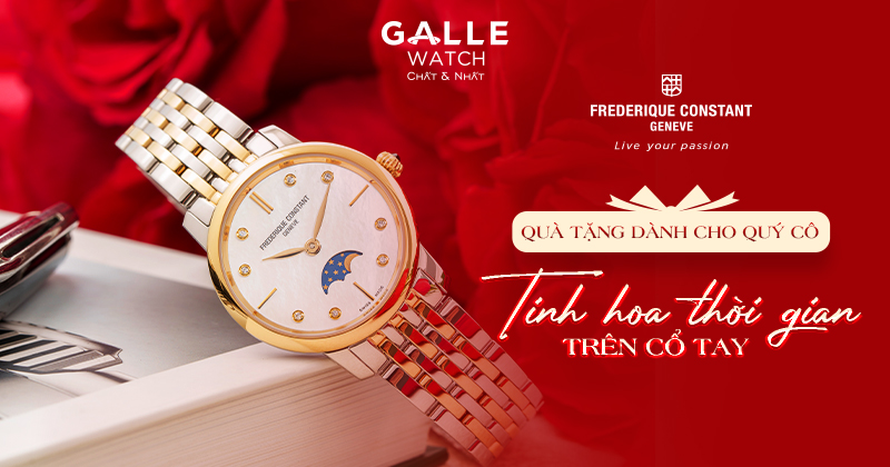 Frederique Constant: Quà tặng dành cho quý cô – Tinh hoa thời gian trên cổ tay