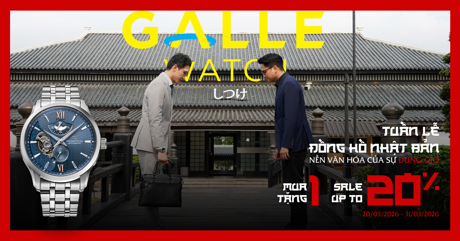 Ưu đãi tới 20%: Tuần lễ đồng hồ Nhật Bản – Nền văn hóa của sự đúng giờ