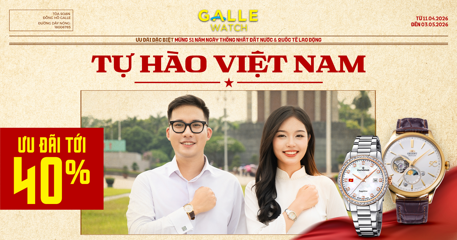 TỰ HÀO VIỆT NAM – ƯU ĐÃI TỚI 40%