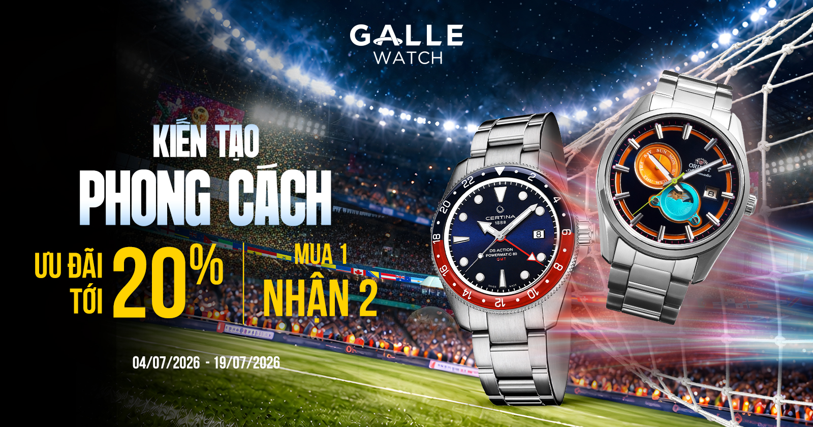 Đồng hồ Galle 23 năm vững niềm tin