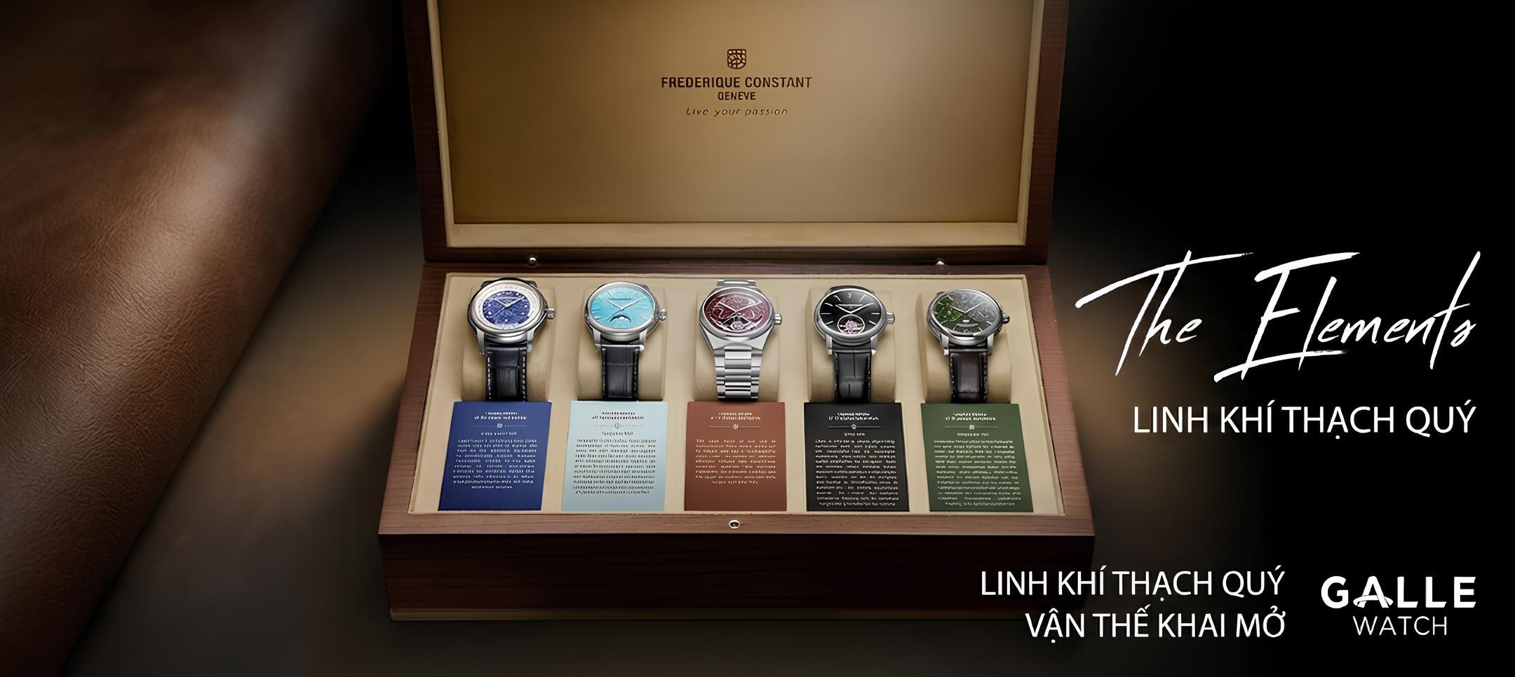 Frederique Constant The Elements Collections: Siêu phẩm giới hạn từ đá quý thiên nhiên