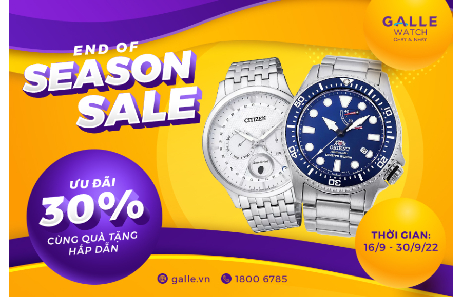 [End of Season Sale 30%] Ưu đãi cuối mùa - Mua đồng hồ chính hãng