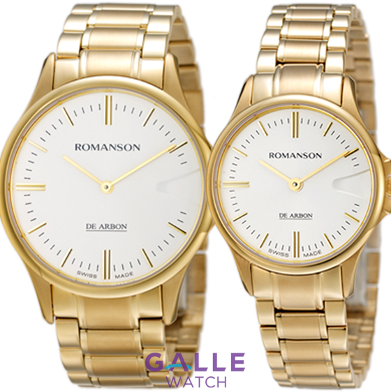 Đồng hồ đôi Romanson CM5A11MGWH + CM5A11LGWH
