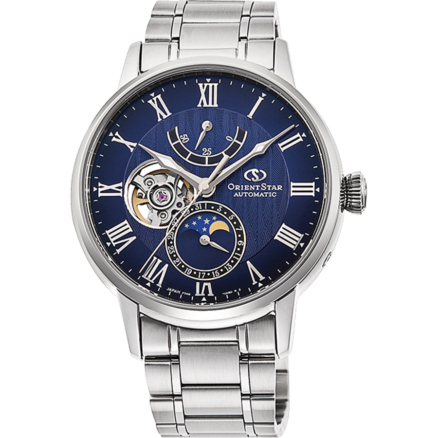 Đồng hồ Orient Star Classic Mechanical Moon Phase RE-AY0103L00B