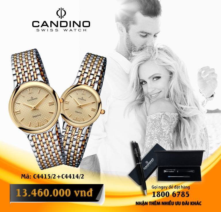 Đồng hồ đôi Candino C4415/2+C4414/2