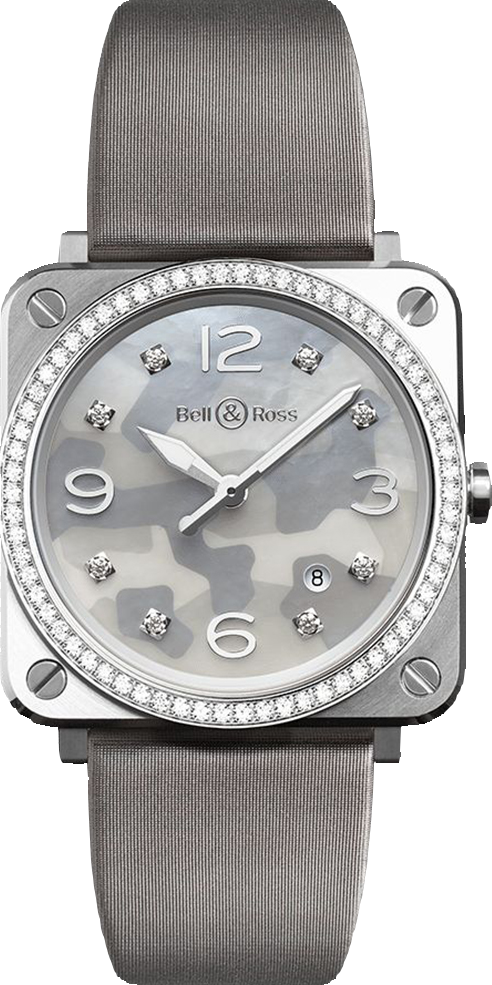 Đồng hồ BRS Grey Camouflage Diamonds