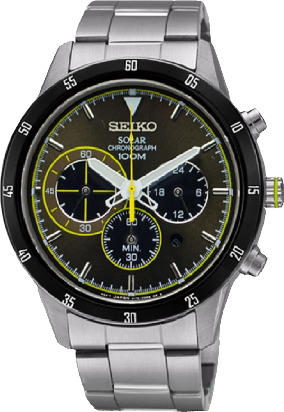  Đồng hồ Seiko SSC335P1 (4 màu: Vàng, Xanh, Đỏ, Cam)