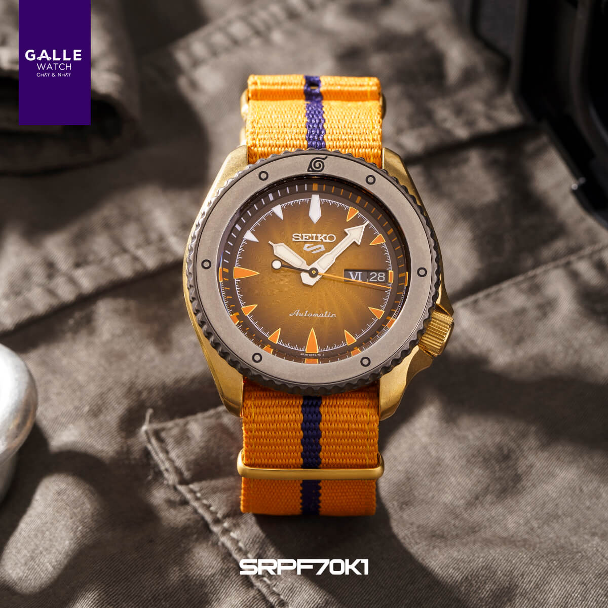 Đồng hồ Nam Seiko 5 Sports Naruto Boruto SRPF70K1