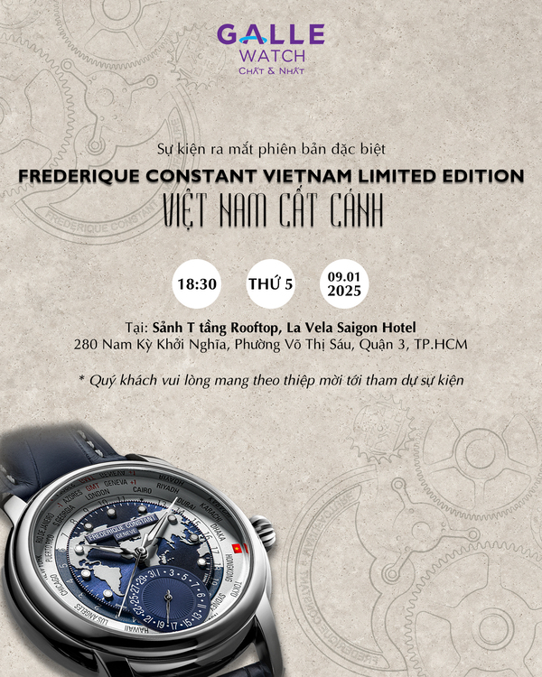Thông báo sự kiện ra mắt đồng hồ Frederique constant phiên bản đặc biệt
