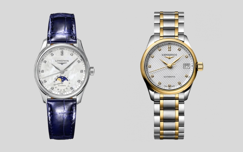 Bộ sưu tập Longines Master kết hợp giữa dây da thật và dây thép không gỉ