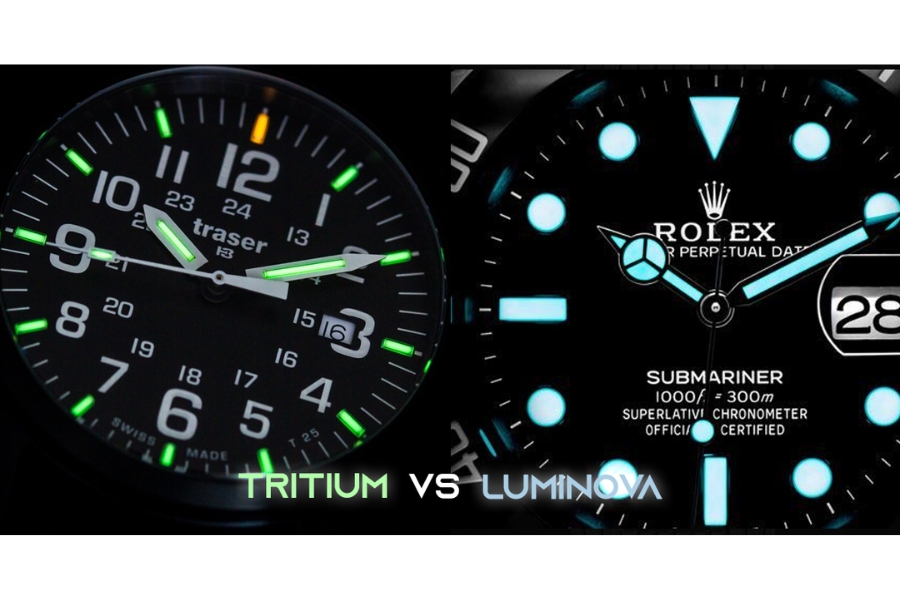 Cùng là dạ quang động hồ nhưng Super-LumiNova và Trinium lại có sự khác biệt rất lớn về bản chất là cả hiệu năng sử dụng