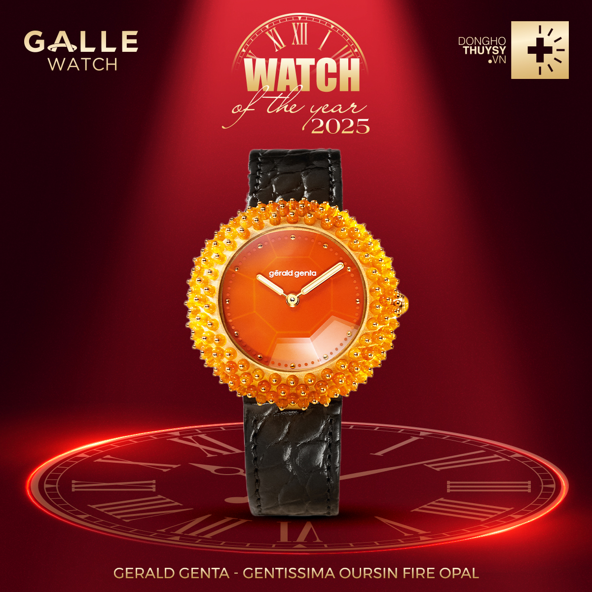 Gerald Genta - Gentissima Oursin Fire Opal