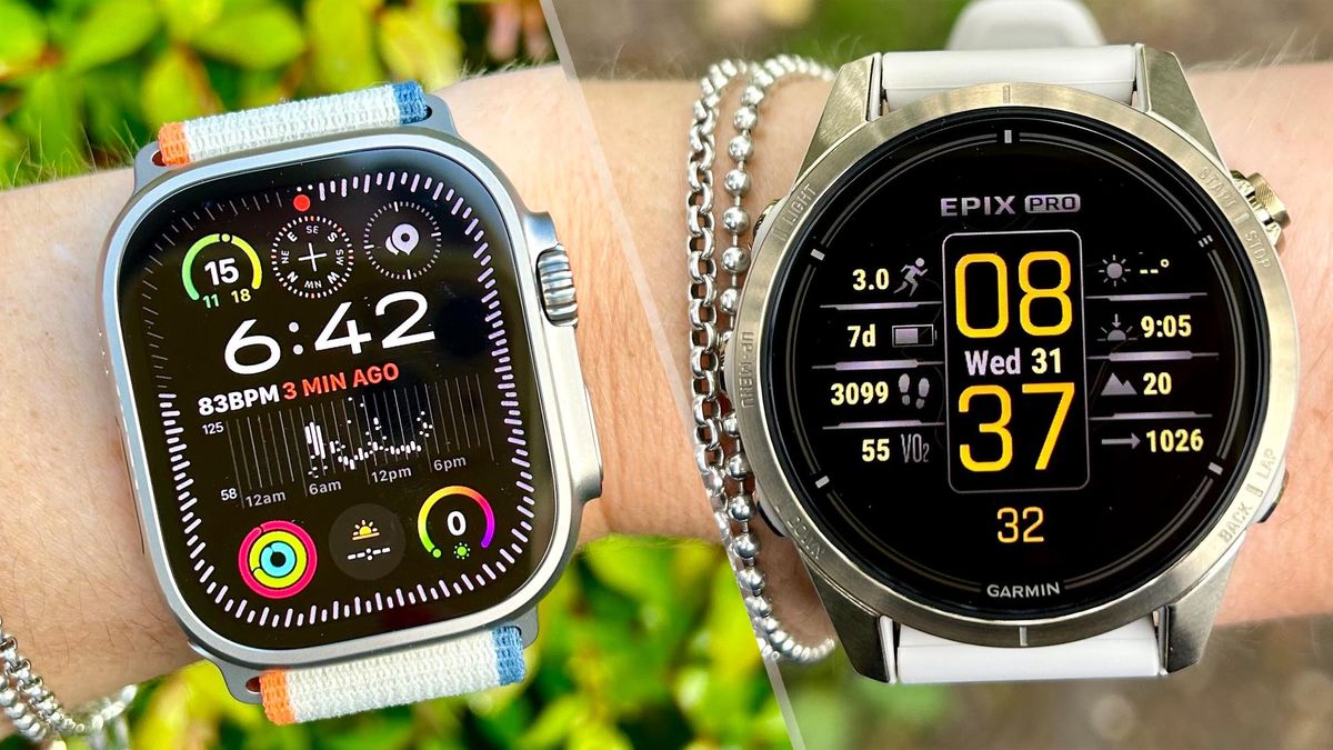 Apple Watch Ultra và Garmin Epix 2