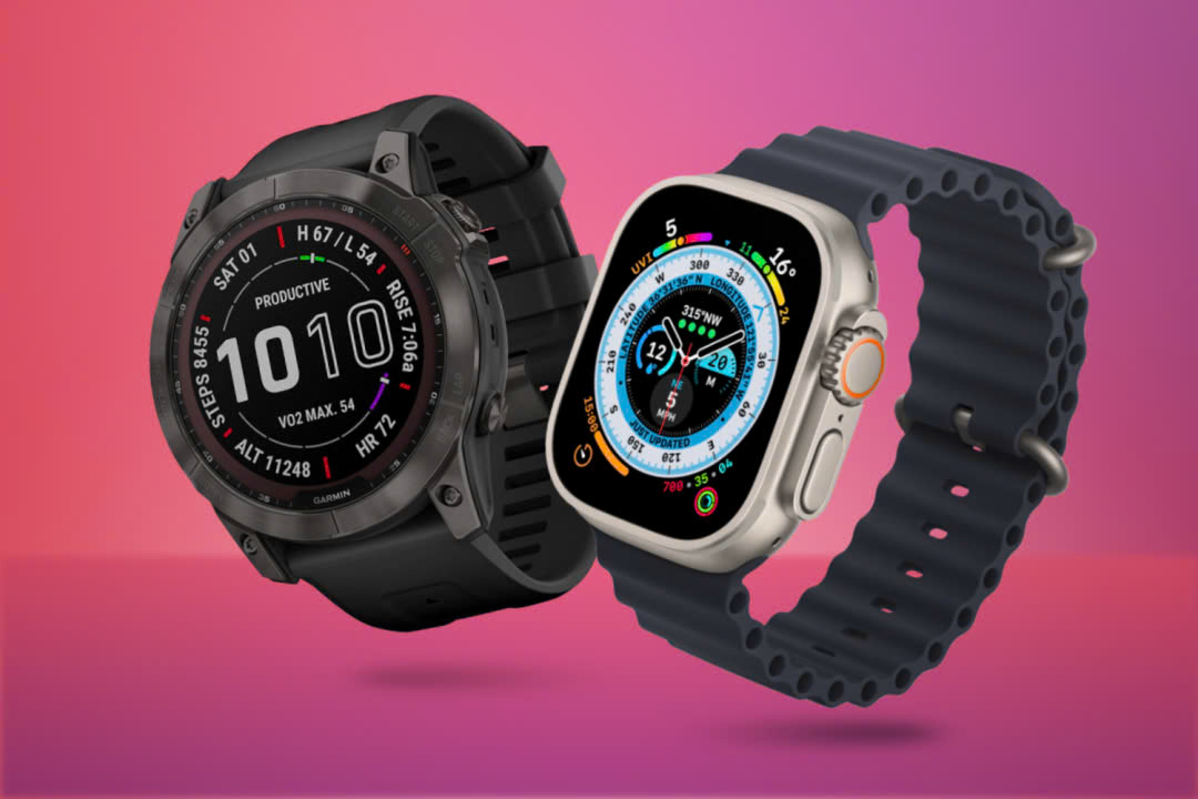 Apple Watch Ultra và Garmin Epix 2