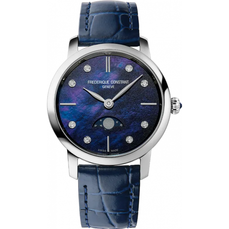 Đồng hồ Nữ Frederique Constant CLASSICS SLIMLINE LADIES MOONPHASE FC-206MPND1S6