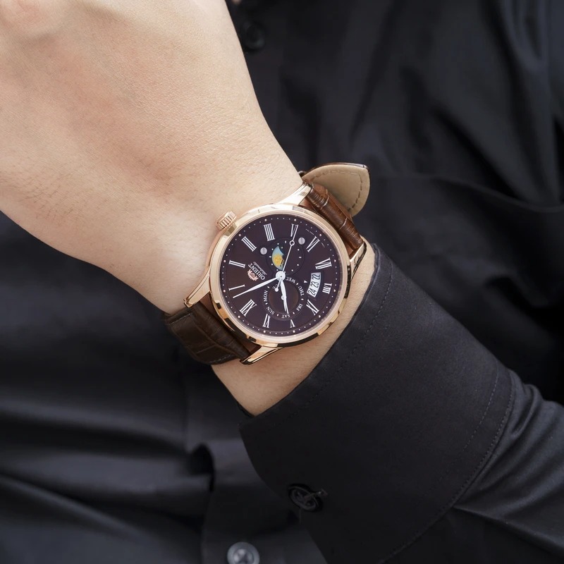Đồng Hồ Nam ORIENT Classic Sun and Moon RA-AK0009T30B