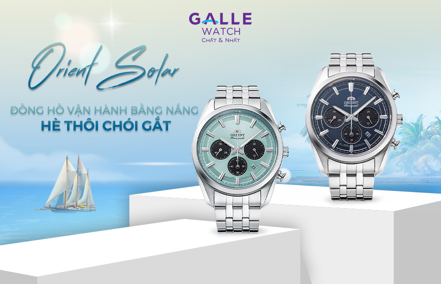 BST Orient solar - Đồng hồ năng lượng mặt trời