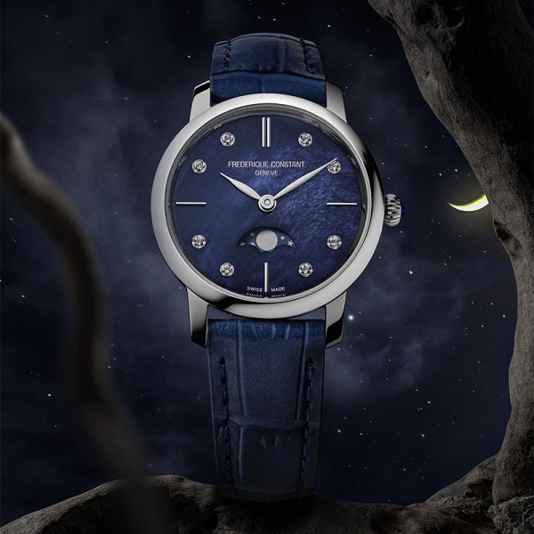 Đồng hồ Nữ Frederique Constant CLASSICS SLIMLINE LADIES MOONPHASE FC-206MPND1S6