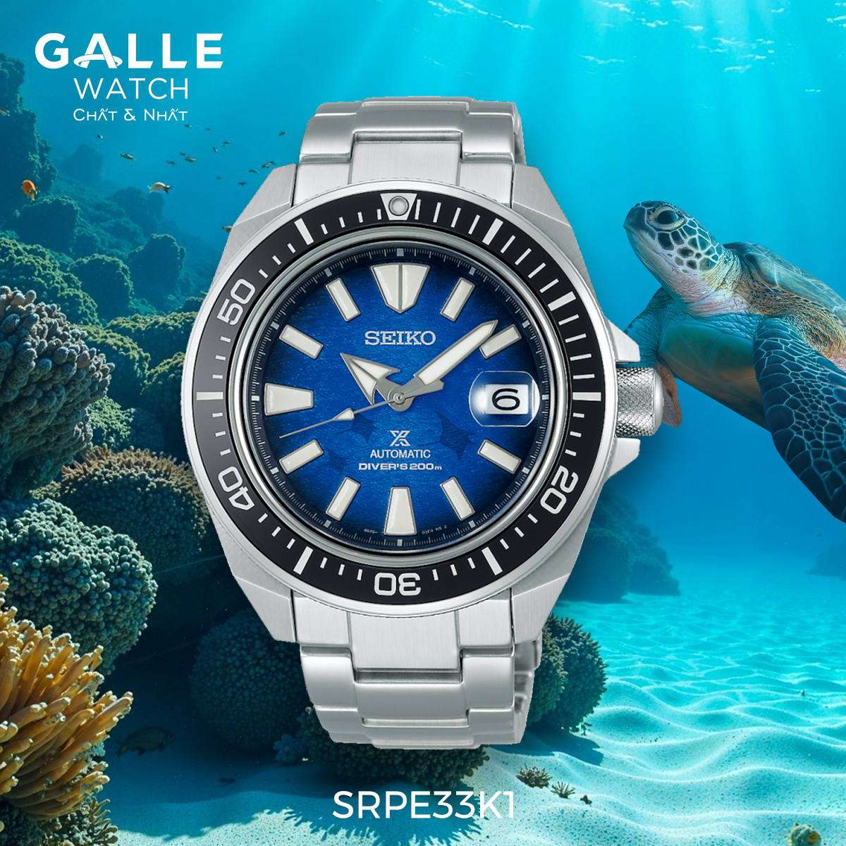 Đồng hồ nam Seiko Prospex King Samurai Mantaray SRPE33K1