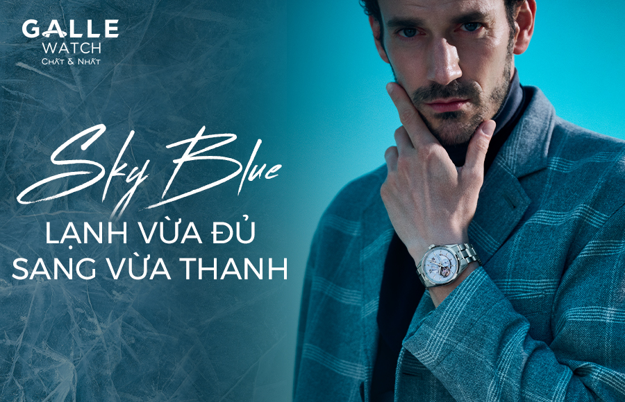 những chiếc đồng hồ màu sky blue