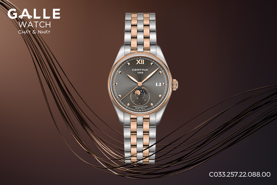 Đồng hồ nữ Certina DS-8 Lady Moon Phase C033.257.22.088.00