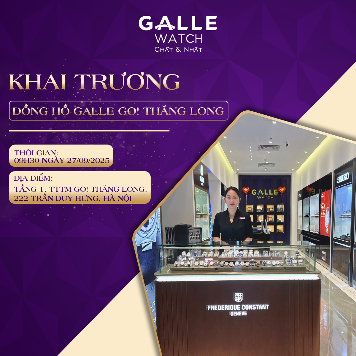 khai trương go thăng long