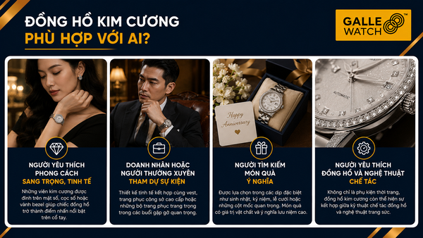 Đồng hồ kim kim rất phù hợp với những doanh nhân
