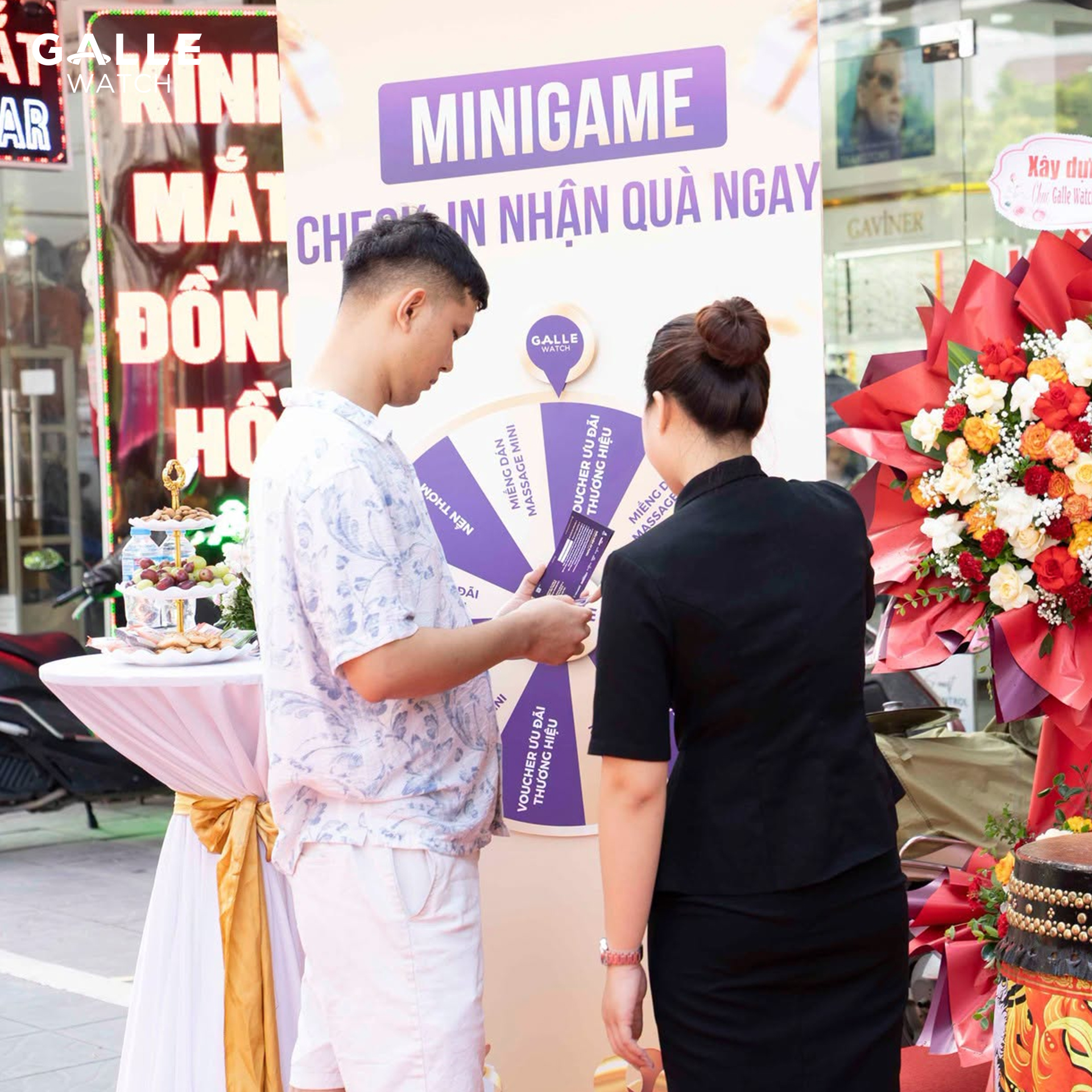khai trương cầu diễn