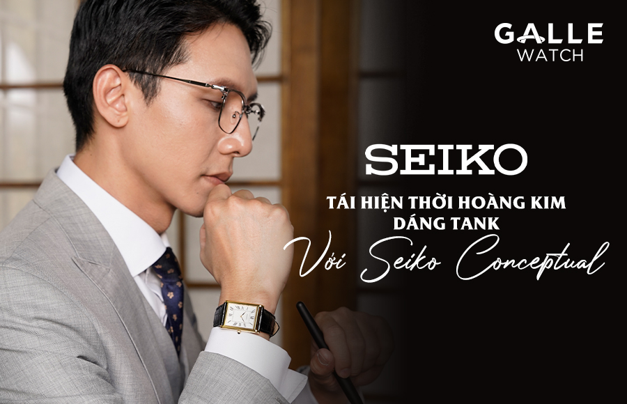 đồng hồ seiko dáng tank