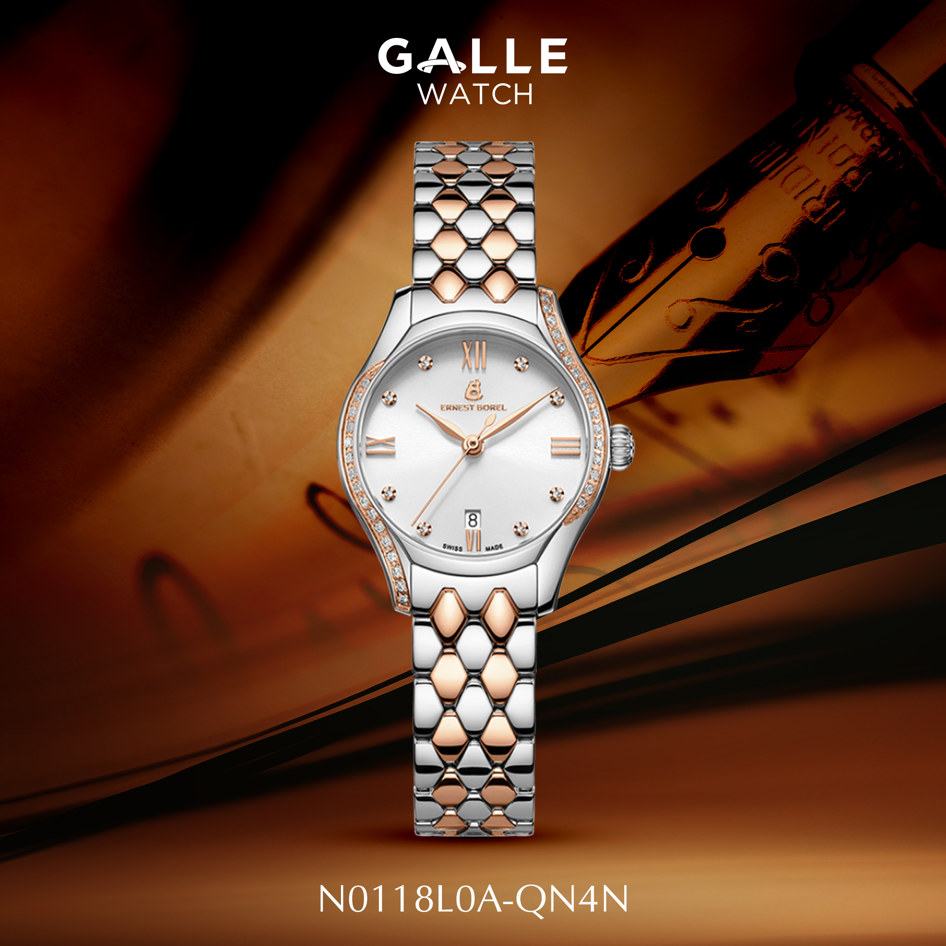 Đồng hồ Nữ Ernest Borel Galaxy N0118L0A-QN4N