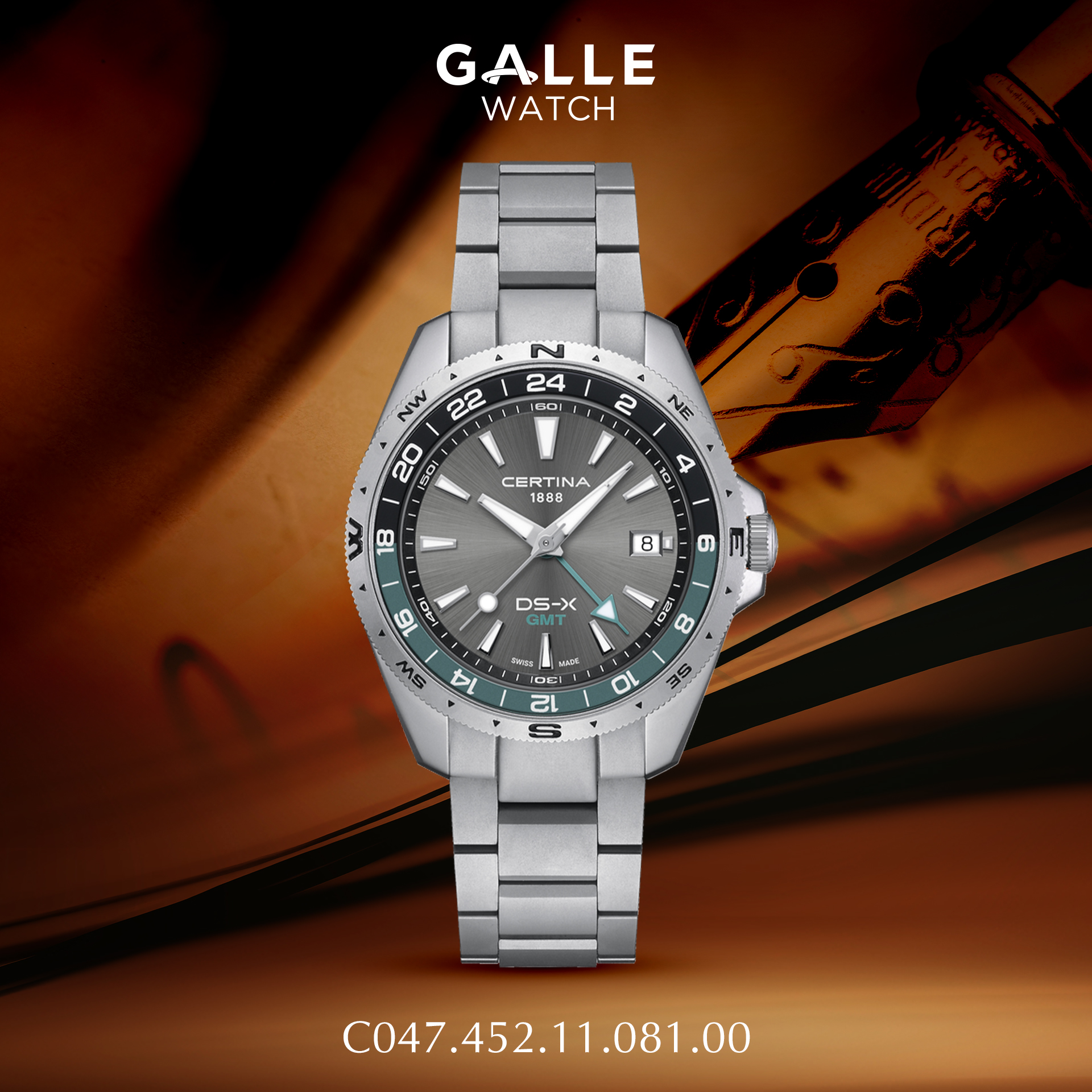 Đồng hồ Nam Certina DS-X GMT C047.452.11.081.00
