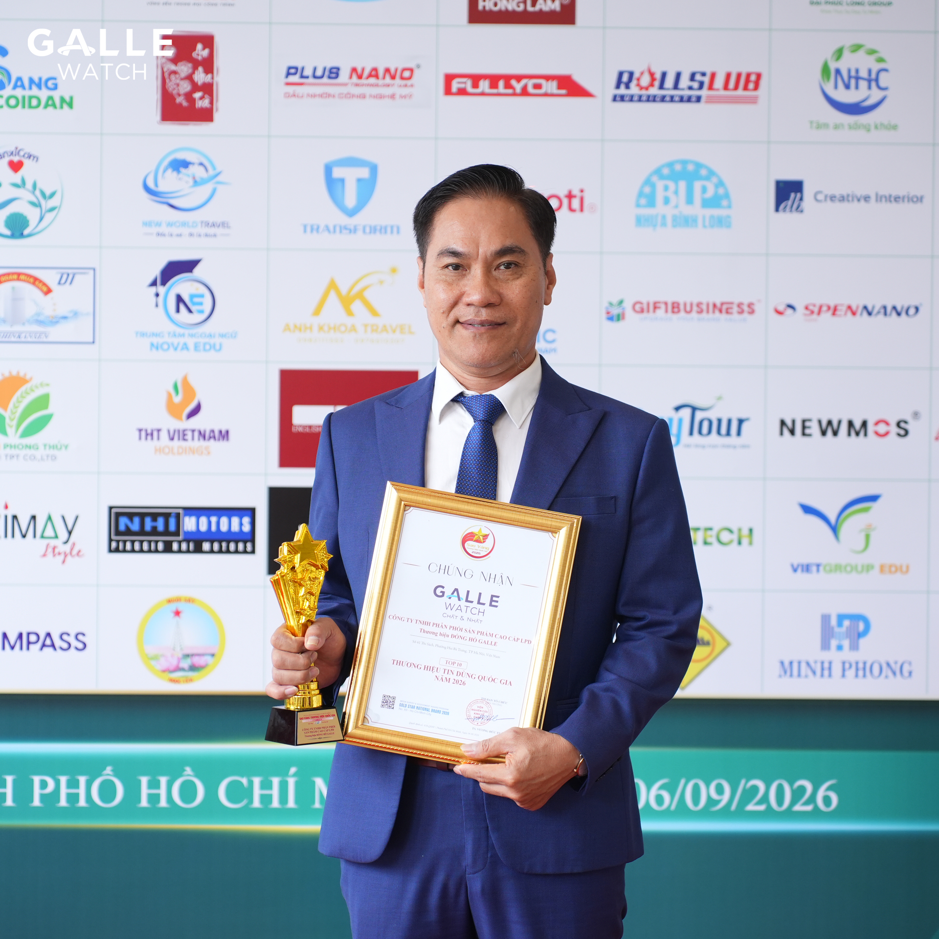galle đạt top 10 thương hiệu sao vàng