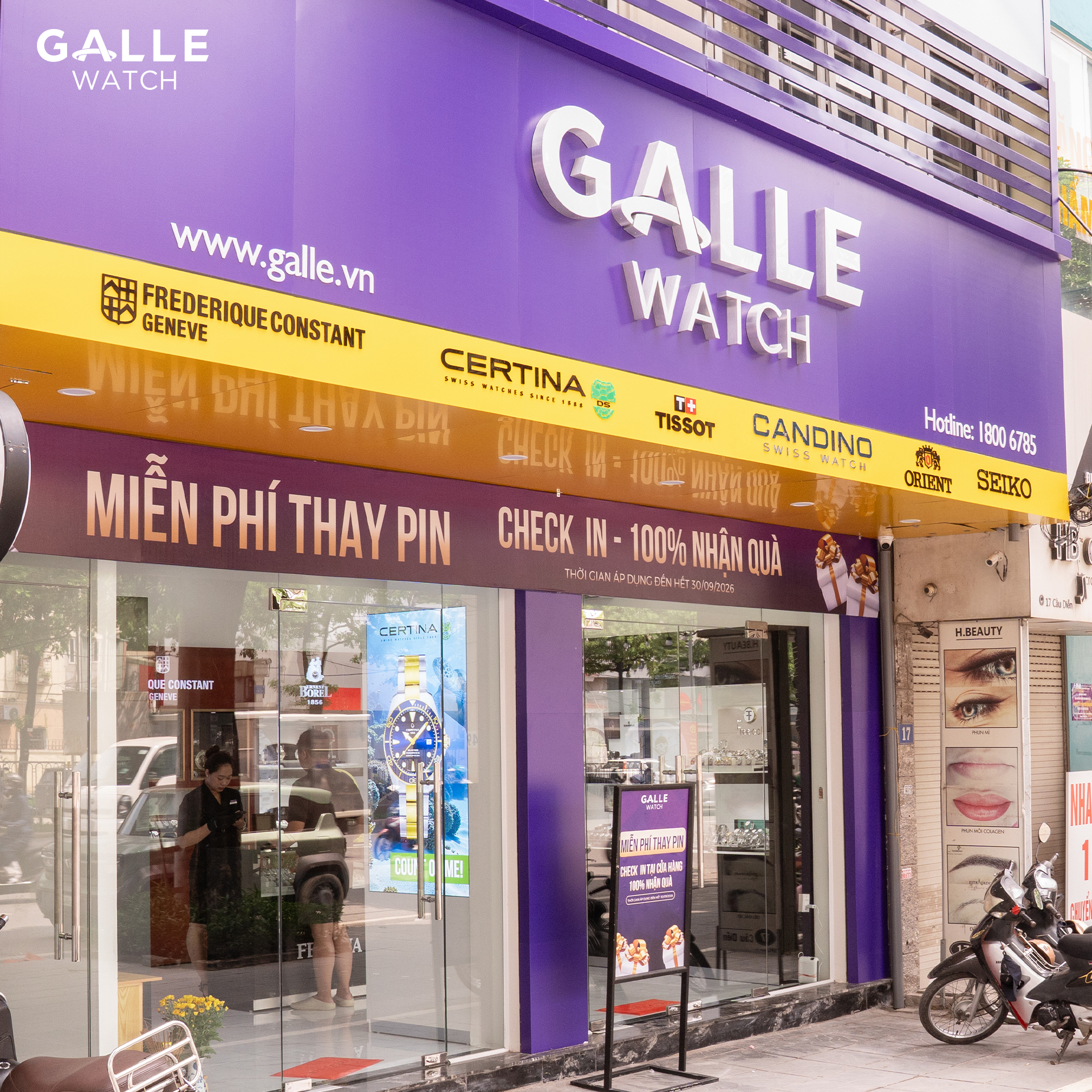 khai trương cửa hàng galle cầu diễn