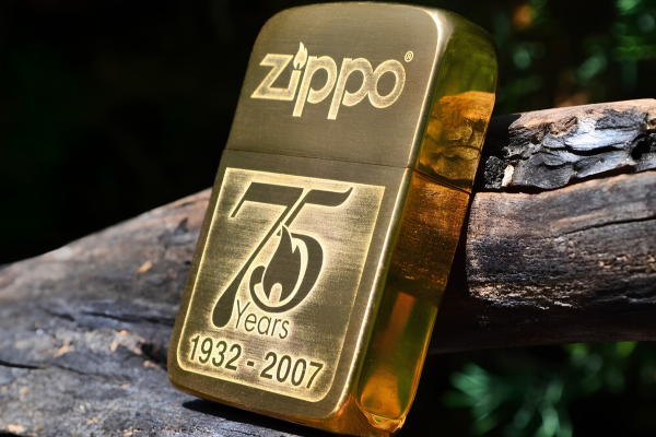 Bật lửa Zippo 75th Anniversary Solid Gold bằng vàng khối
