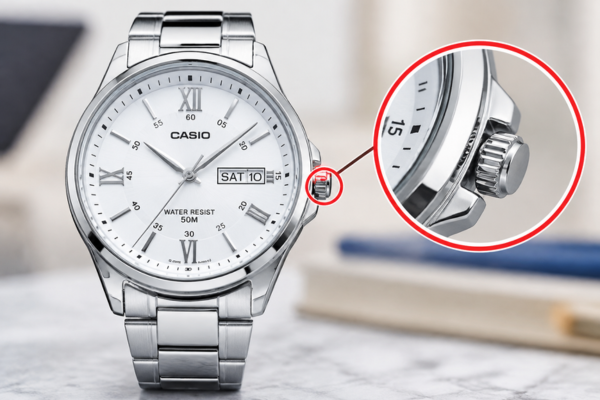 Cấu tạo của đồng hồ Casio 1 nút