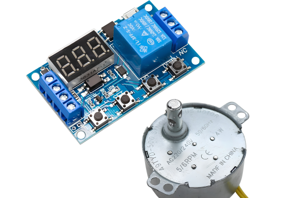 Bảng mạch tạo thời gian trễ (Timer/ Relay) hộp xoay đồng hồ