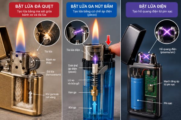 cách dùng bật lửa