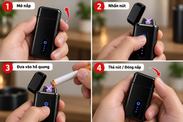 cách bật bật lửa