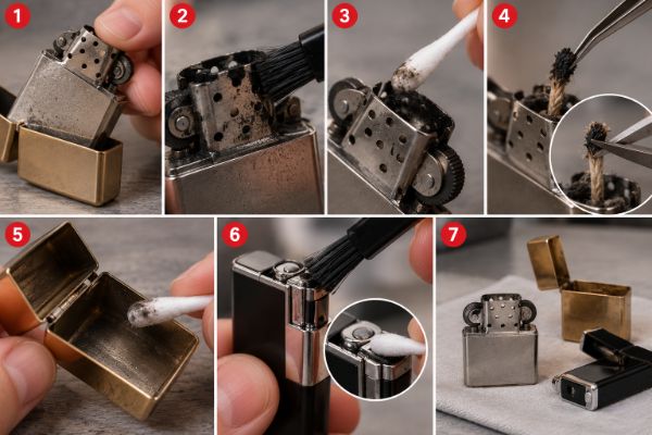 cách sửa bật lửa bị kẹt
