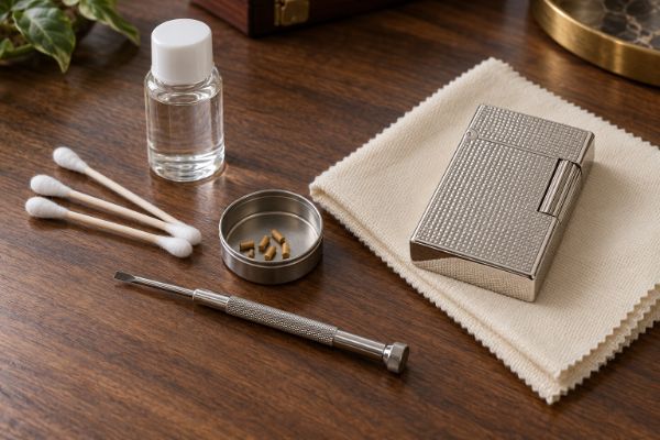 cách thay đá bật lửa dupont