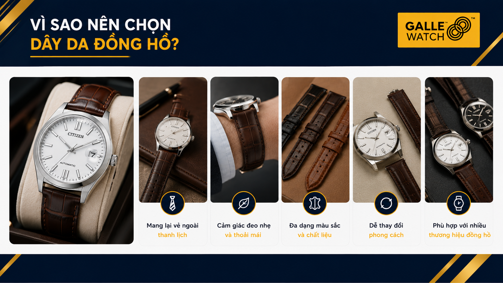 dây da đồng hồ