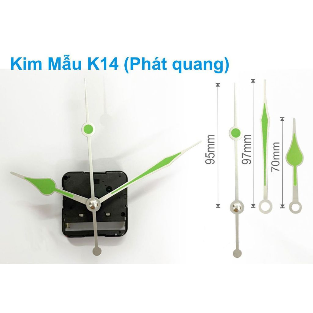Cận cảnh bộ động cơ đồng hồ treo tường kim trôi