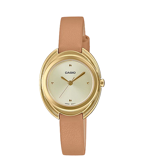 Đồng hồ Casio LTP dây da nữ mang thiết kế tối giản
