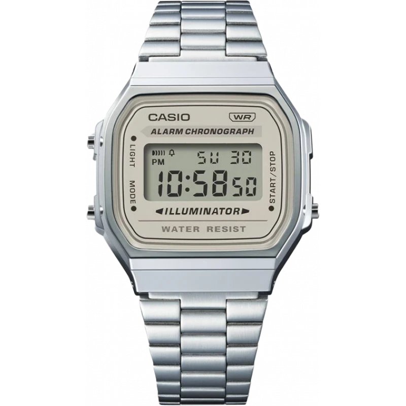 Mẫu đồng hồ điện tử mặt vuông CASIO A168WA-8AYDF