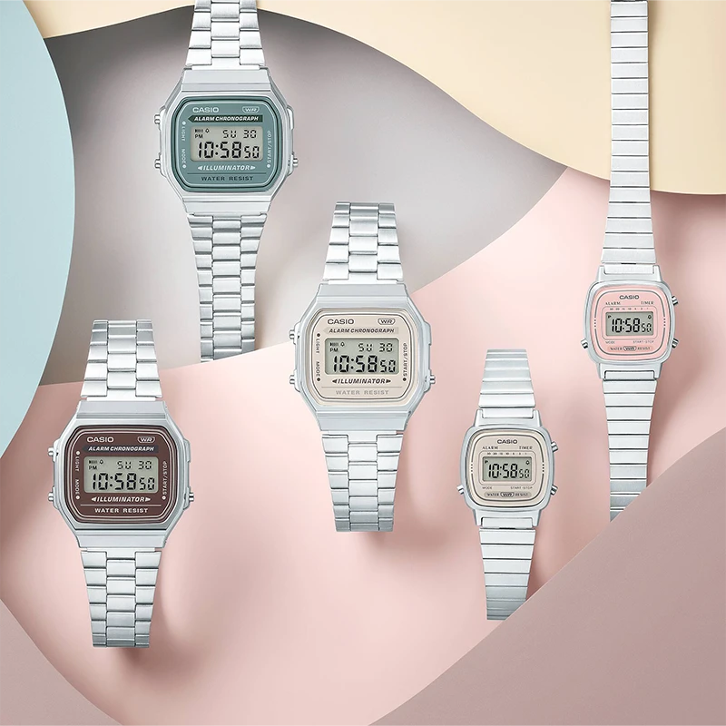 Đồng hồ Casio mặt vuông dành cho nữ