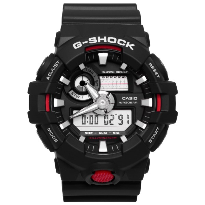 Đồng hồ điện tử mặt tròn G-shock GA-700-1ADR