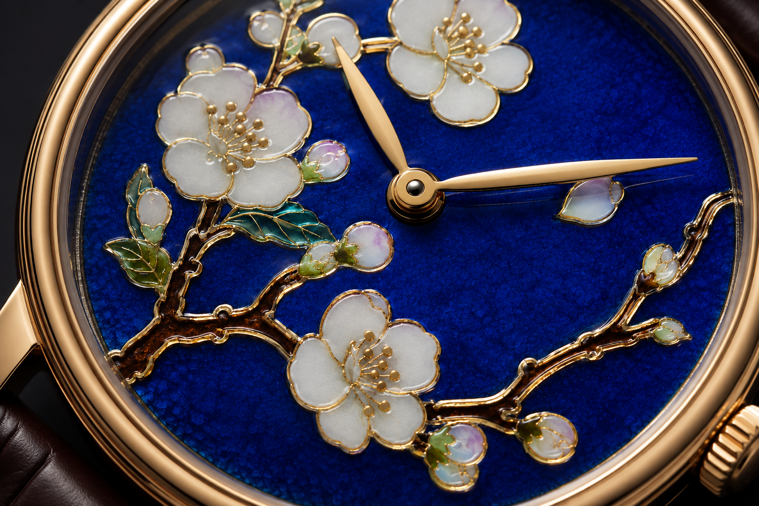 mặt đồng hồ sử dụng phương pháp chế tác enamel