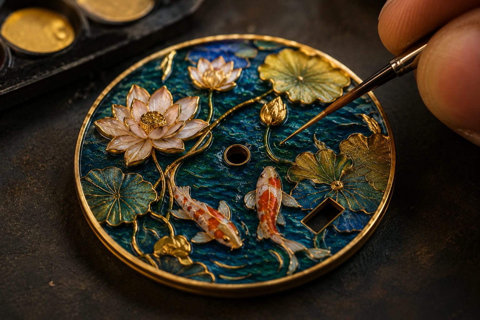 Mặt đồng hồ sử dụng phương pháp Paillonné Enamel