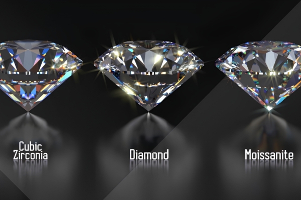 Moissanite có độ lấp lánh cao và đặc biệt nổi bật dễ nhận thấy