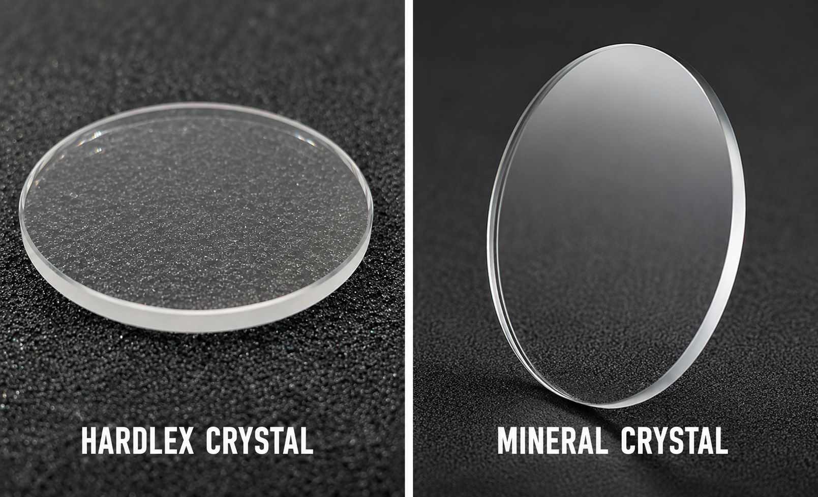 Mặt kính khoáng khúc xạ ánh sáng không bằng kính Hardlex Crystal